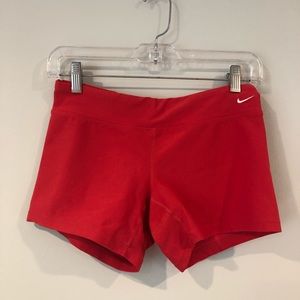 Nike Fitted Shorts- RED